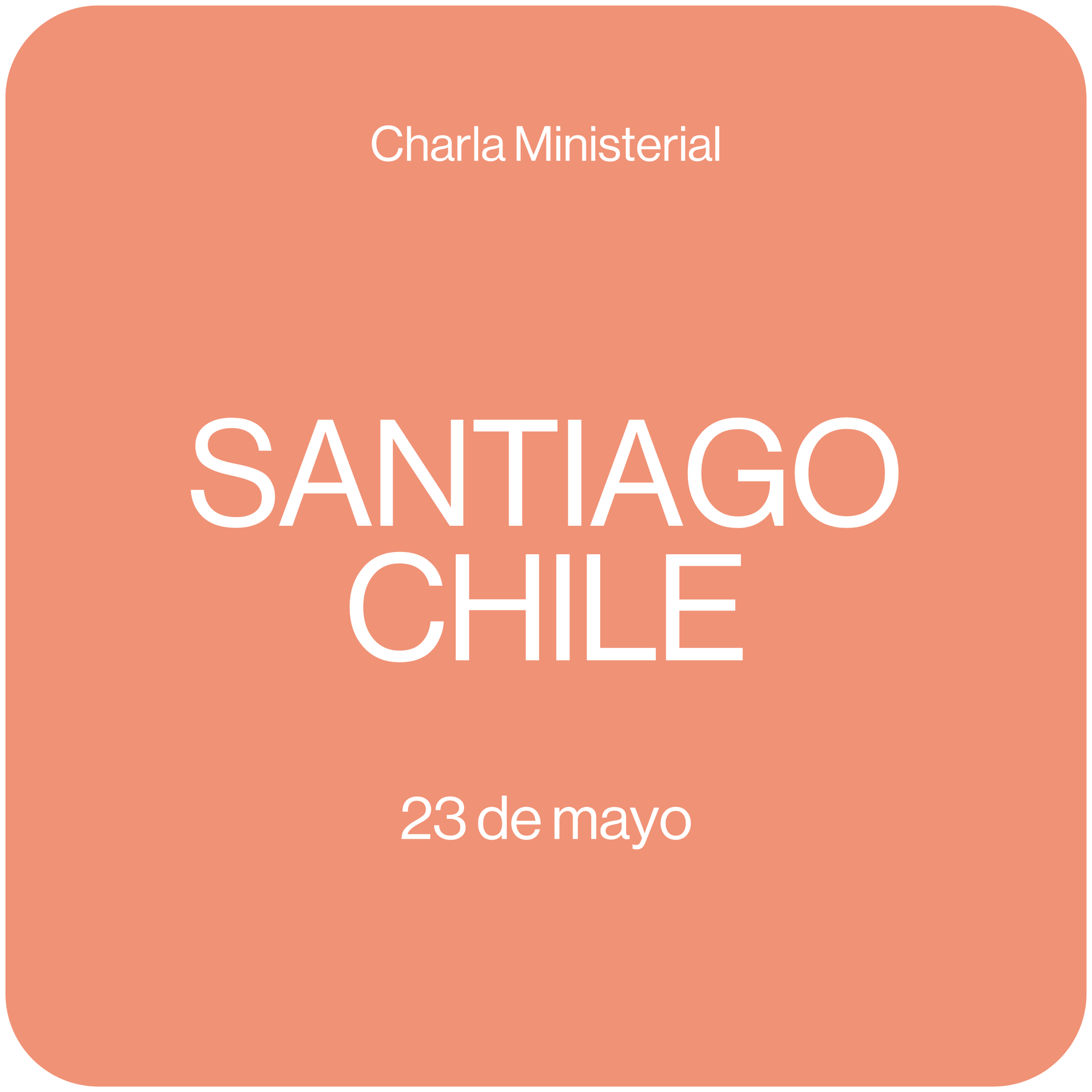 Charla Ministerial Santiago de Chile 