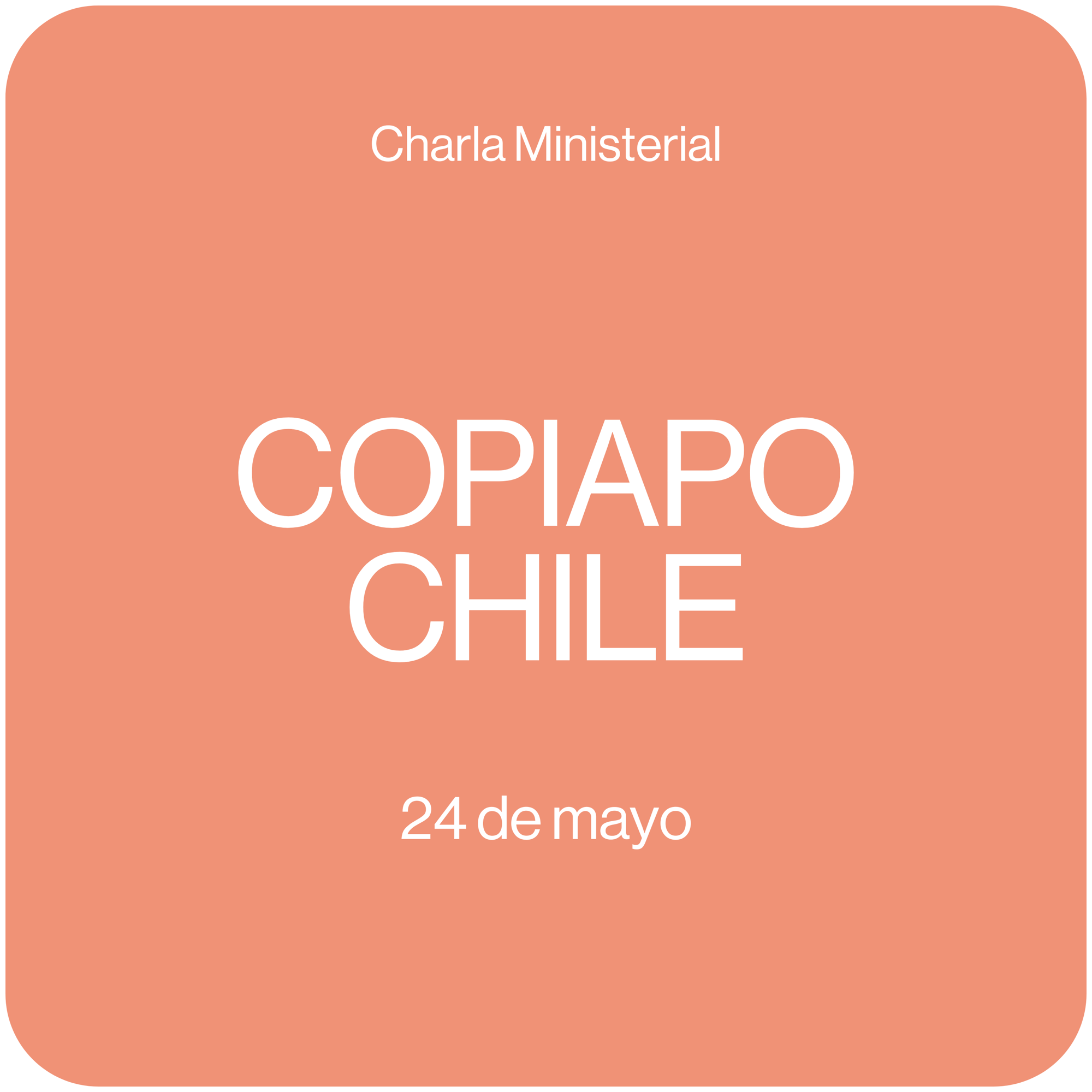 Charla Ministerial Copiapo Chile